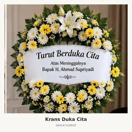 Krans Bunga Duka Puri Anjasmoro